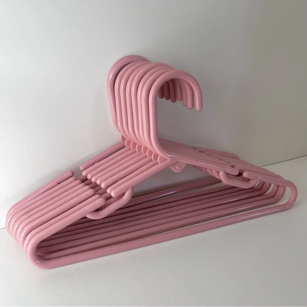 Hold Vintage dusty rose narrow shoulders 12” hangers set of 8